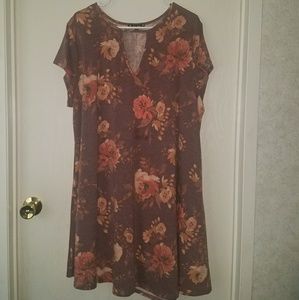 Muted floral dress